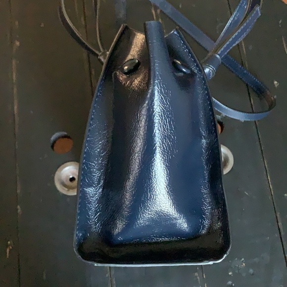 NWOT ZARA Navy Blue Handbag w/ Shoulder Strap - Picture 11 of 16